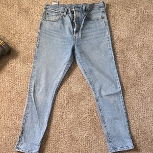Levi’s Light Wash Button-Fly Jeans